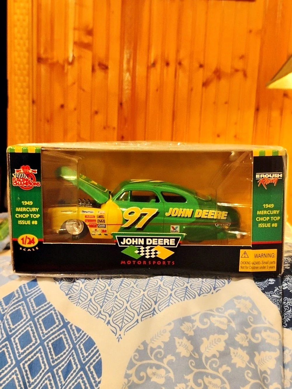 (D-23) Racing Champions 1949 Mercury Chop Top Issue #8 John Deere Roush Racing